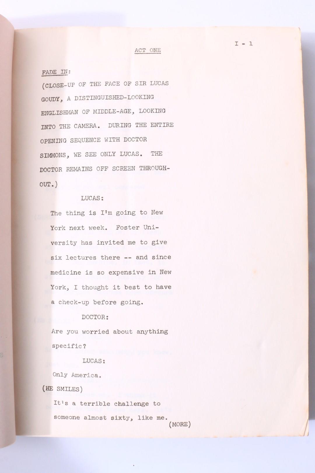 Peter Shaffer - Sir Lucas and the Two Sams: A Play for Television - None, n.d. [1967], Manuscript.
