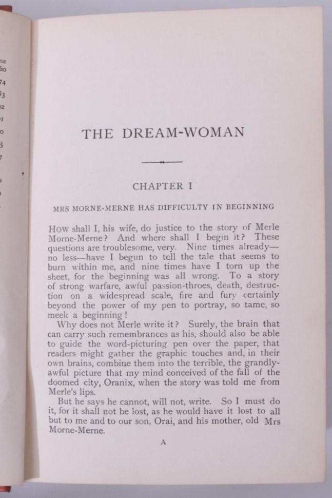 Kythe Wylwynne [M.E.F. Hyland] - The Dream-Woman - T. Fisher Unwin, 1901, First Edition.