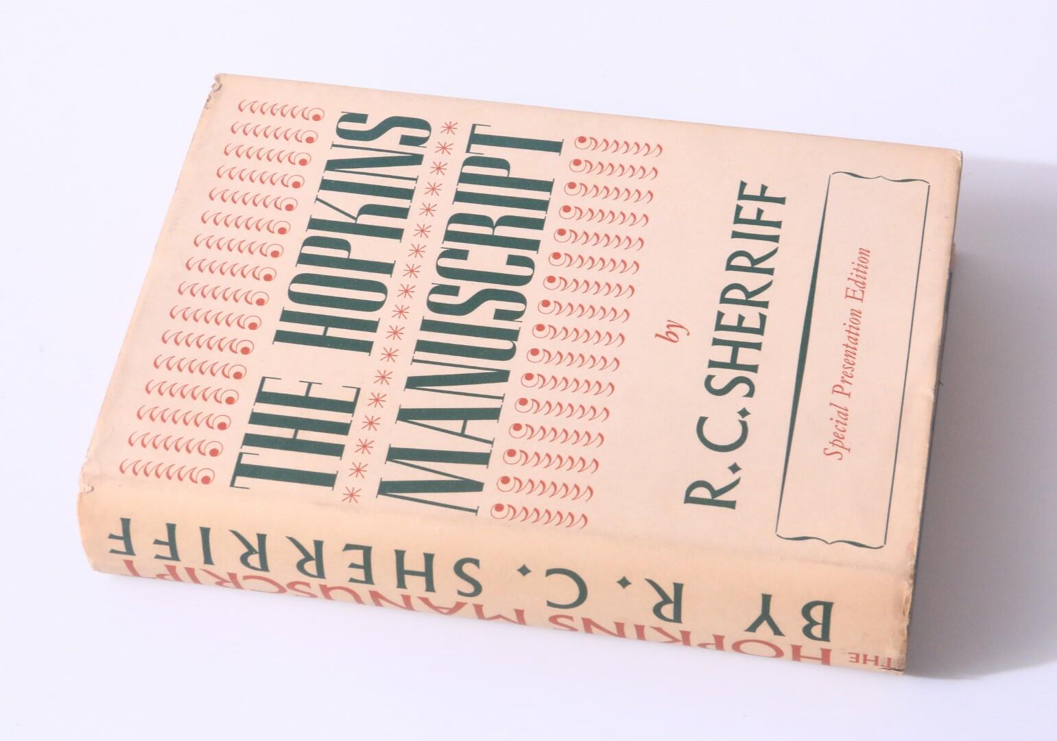 R.C. Sherriff - The Hopkins Manuscript - Gollancz, 1939, Limited Edition.