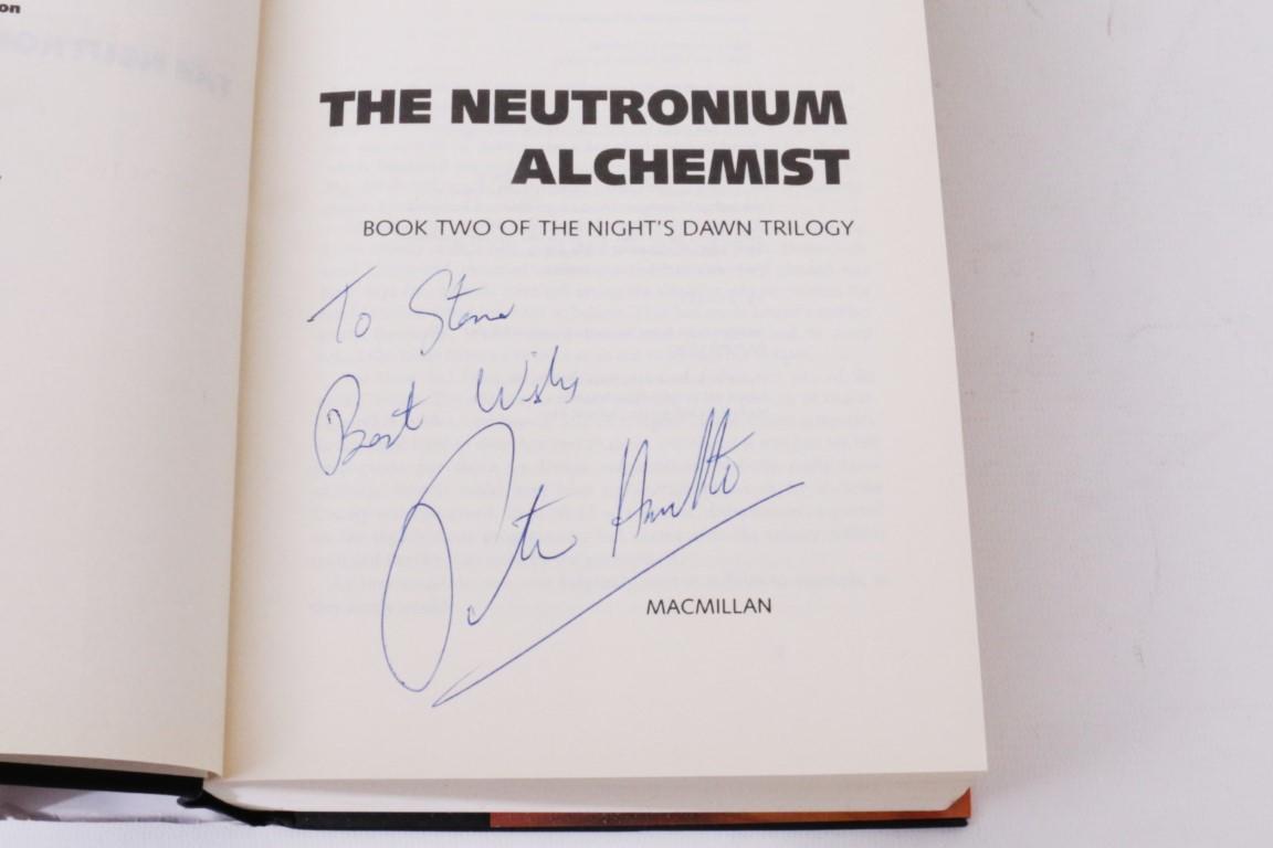 Peter F. Hamilton - The Night's Dawn Trilogy [comprising] The Reality Dysfunction, The Neutronium Alchemist and The Naked God [with] A Second Chance at Eden and The Confederation Handbook - Macmillan & Co., 1996-2005, Signed First Edition.