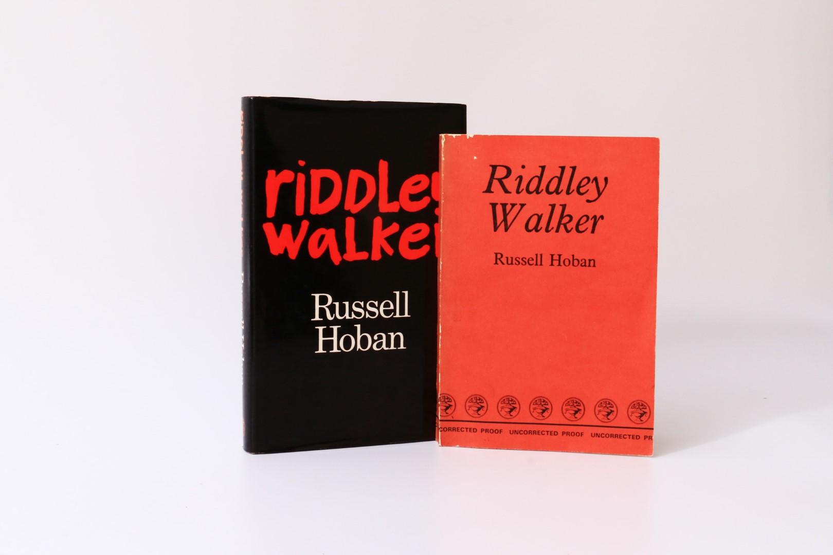 Russell Hoban - Riddley Walker First Edition w/ Proof - Jonathan Cape, 1980, First Edition.  Signed