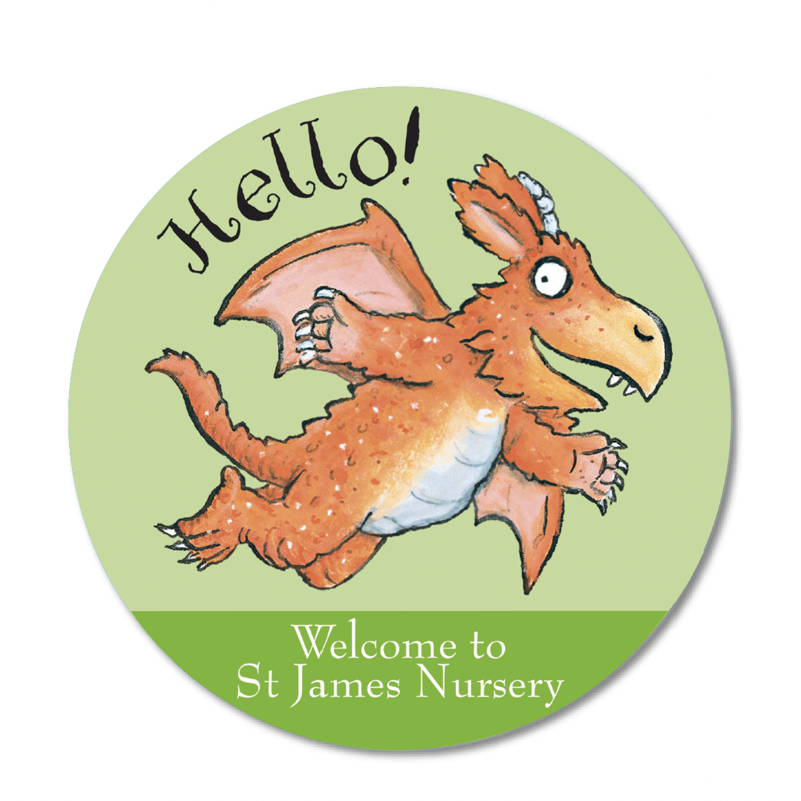 Zog Hello! Welcome Sign