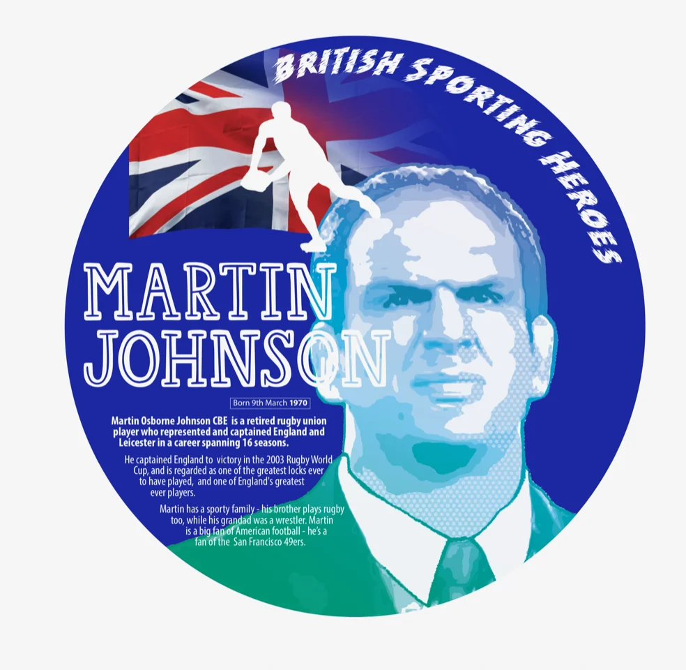 'Range of Circular British Sporting Heroes' From
