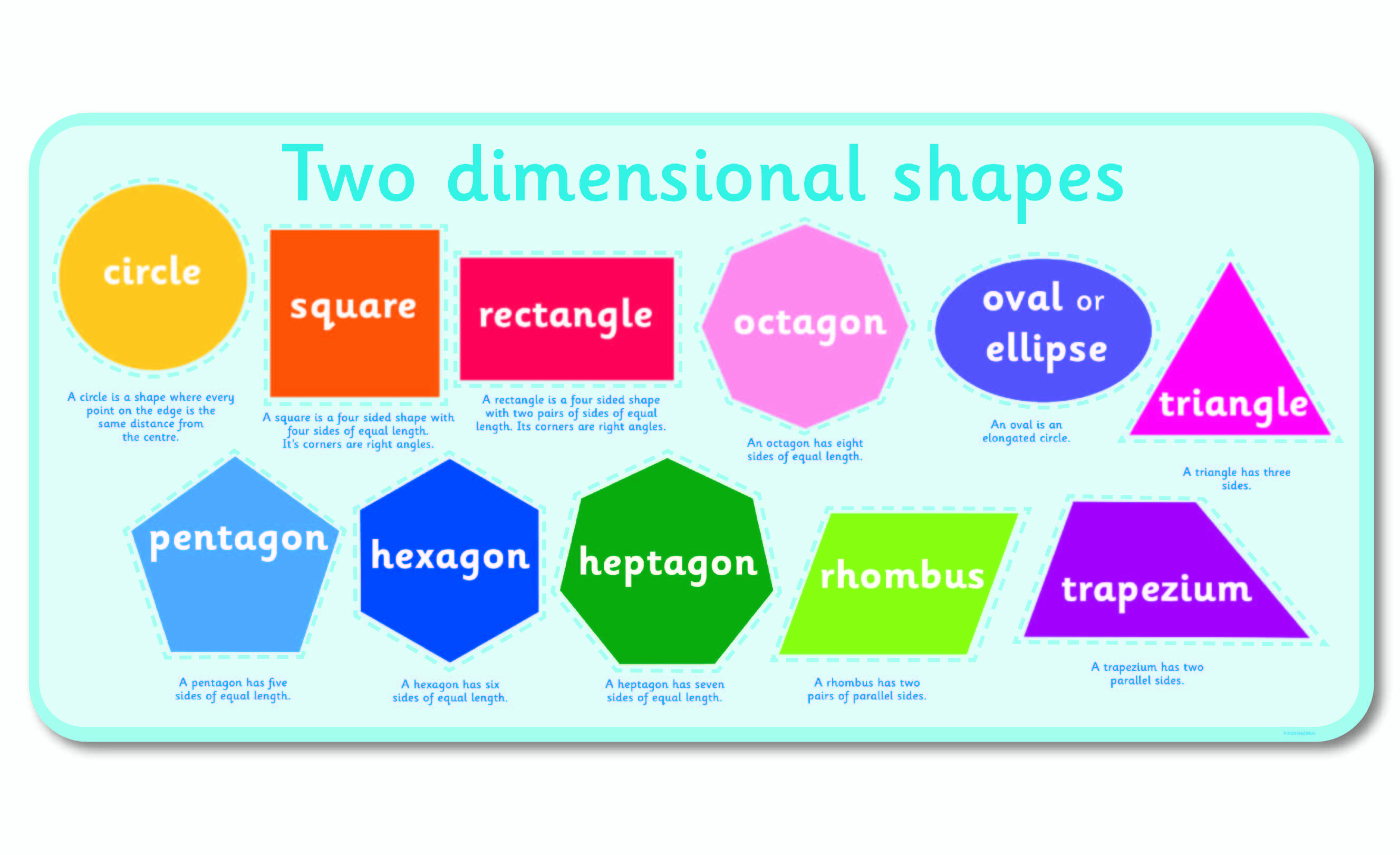 What shape has 6 sides? 
