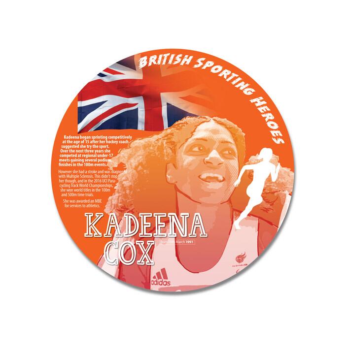 'Range of Circular British Sporting Heroes' From