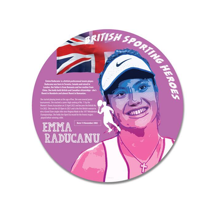 'Range of Circular British Sporting Heroes' From