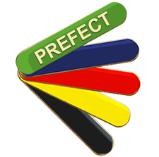 Prefect Badge (bar shape)- Various Colours- Black Rooster School Badges