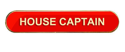 House Captain Badge (bar shape)- Red