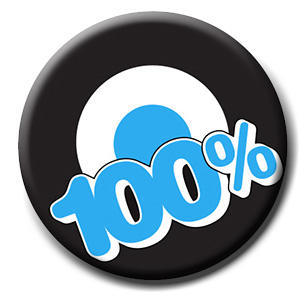 100% Attendance / Achievement Badge - BLUE