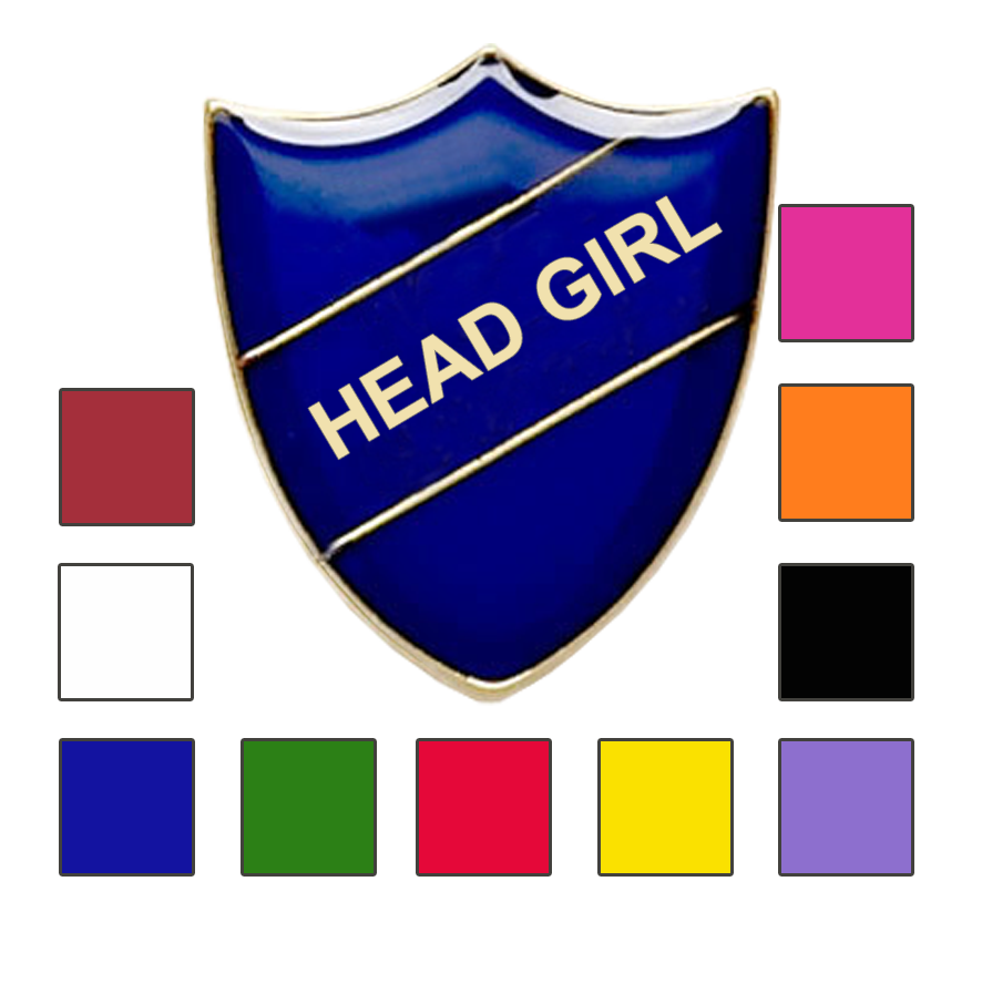 HEAD girl school badge- Black Rooster School Badges