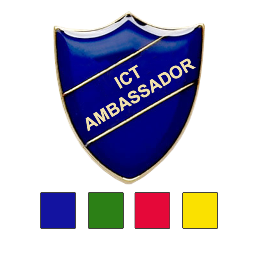 ICT Ambassador school badge shield