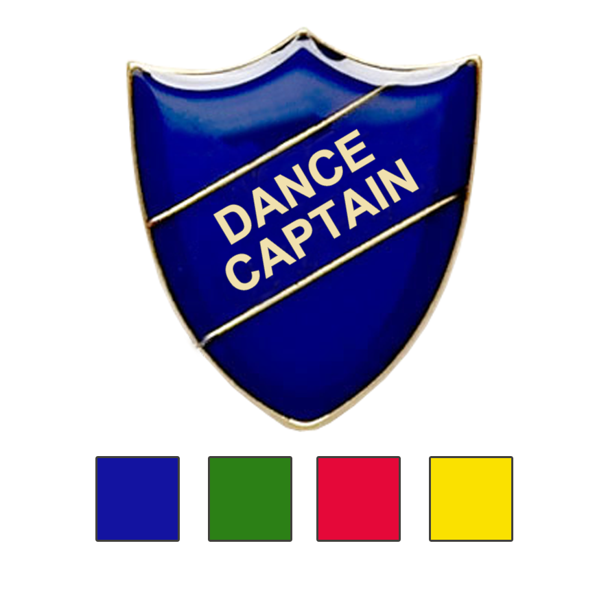 Dance Captain shield school badges