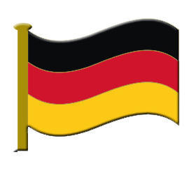 Germany Badge (Flag) - Black Rooster School Badges