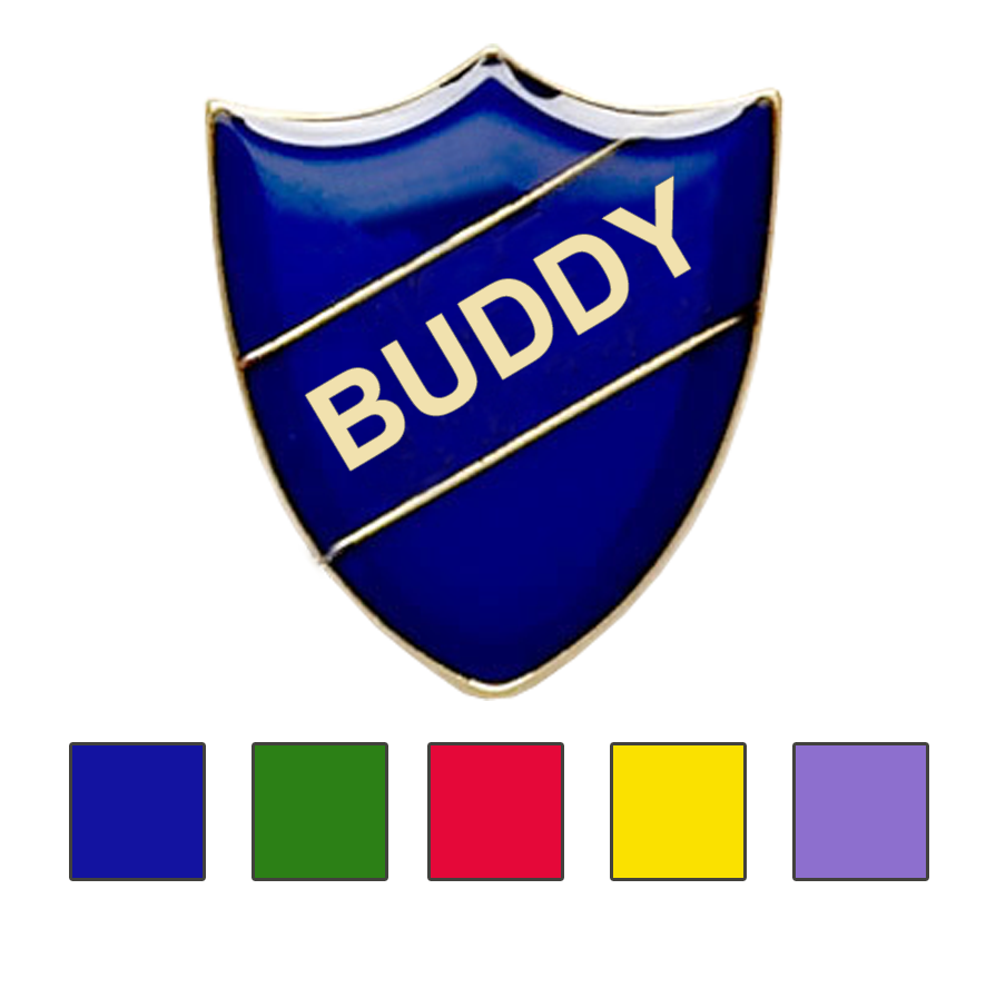 Buddy Badge (shield)- Black Rooster School Badges