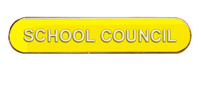 School Council Badge (bar shape)- Yellow