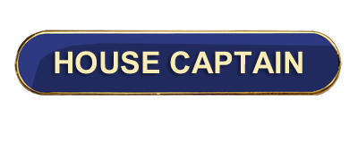 House Captain Badge (bar shape)- Blue