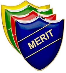 Merit Badge (shield)- Black Rooster School Badges