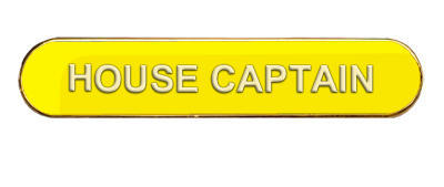 House Captain Badge (bar shape)- Yellow