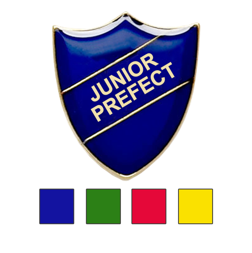Junior Prefect school badges shield