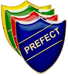 Prefect Badge (shield)- Black Rooster School Badges