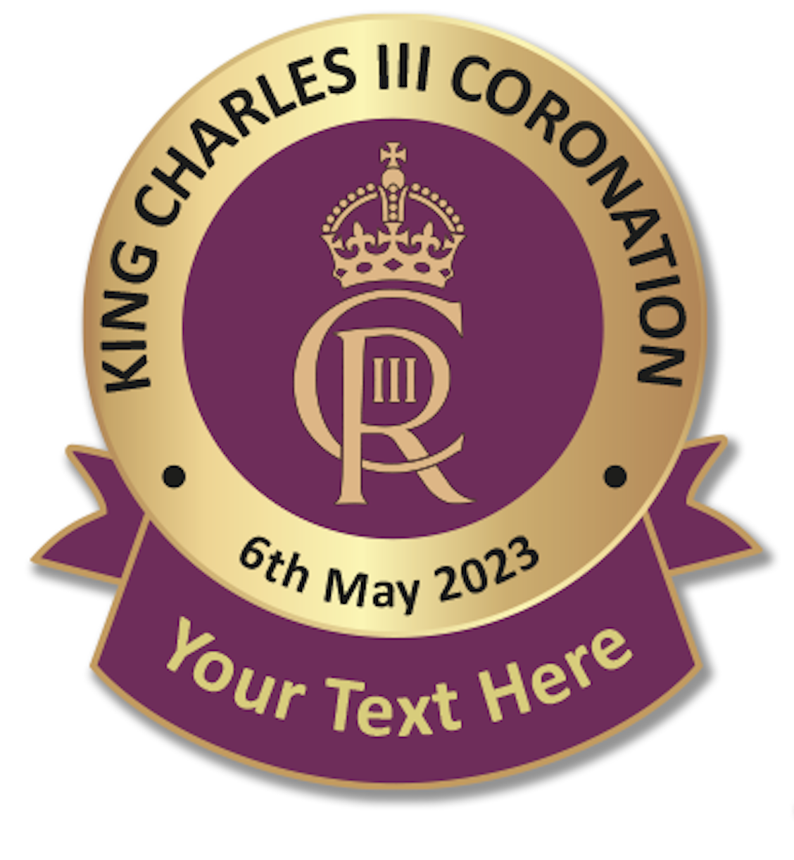 King Charles III Coronation School Badges