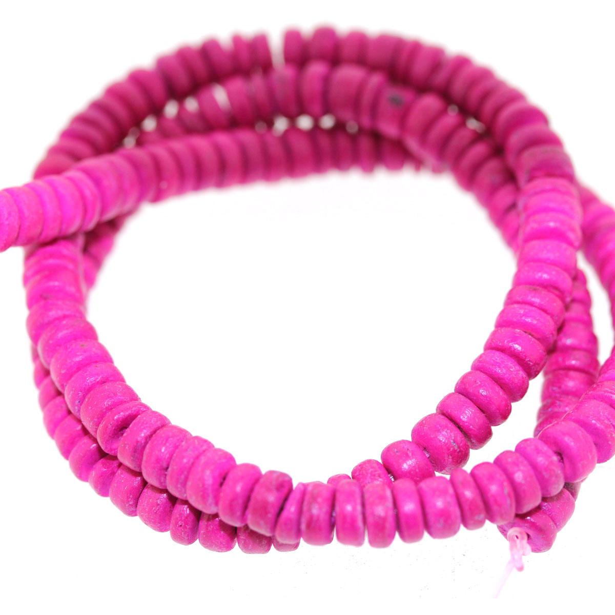 Pink Coco Wood Bead String