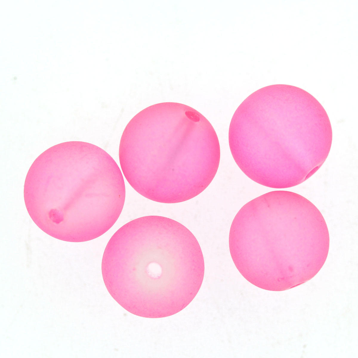 Candyfloss Frosted 7mm glass Beads