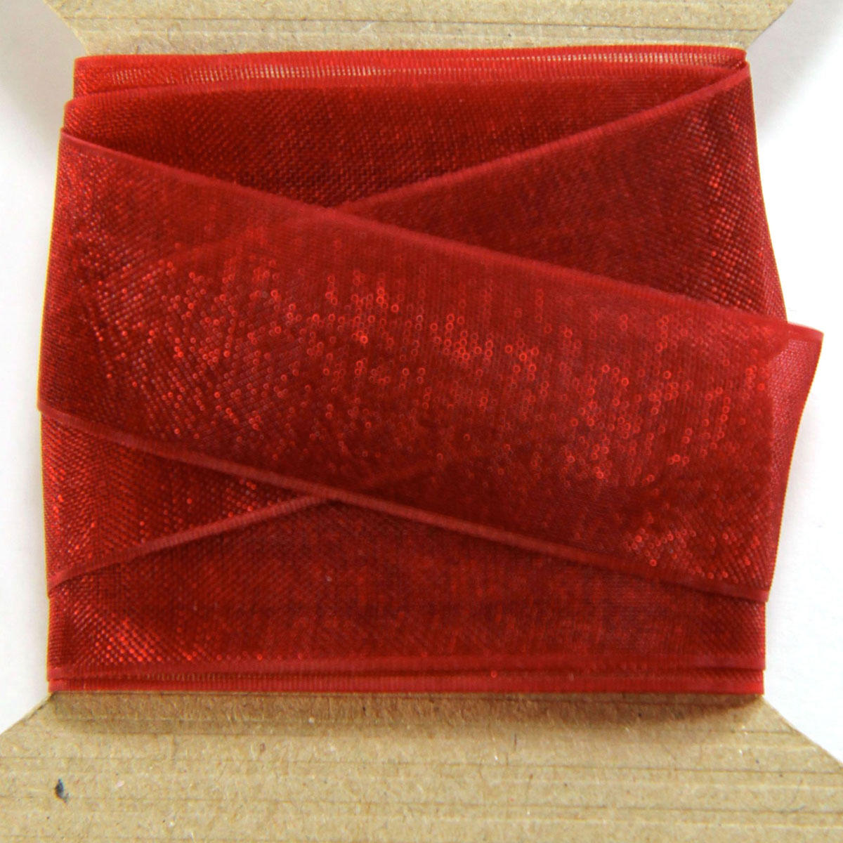 Scarlet Red Organza Ribbon
