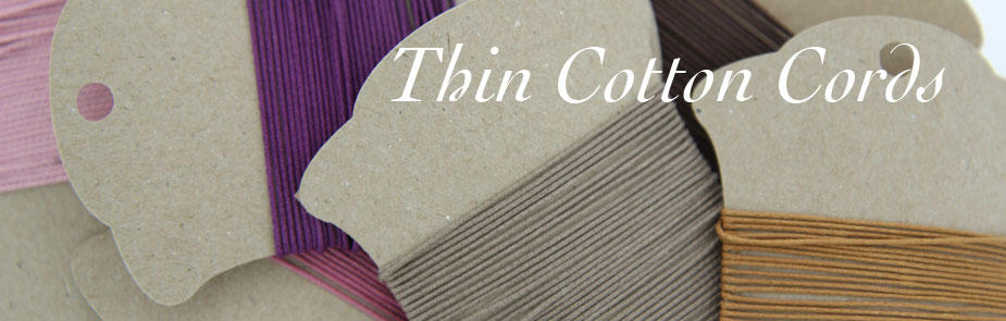 Thin Cotton Cords at Bijoux Beads
