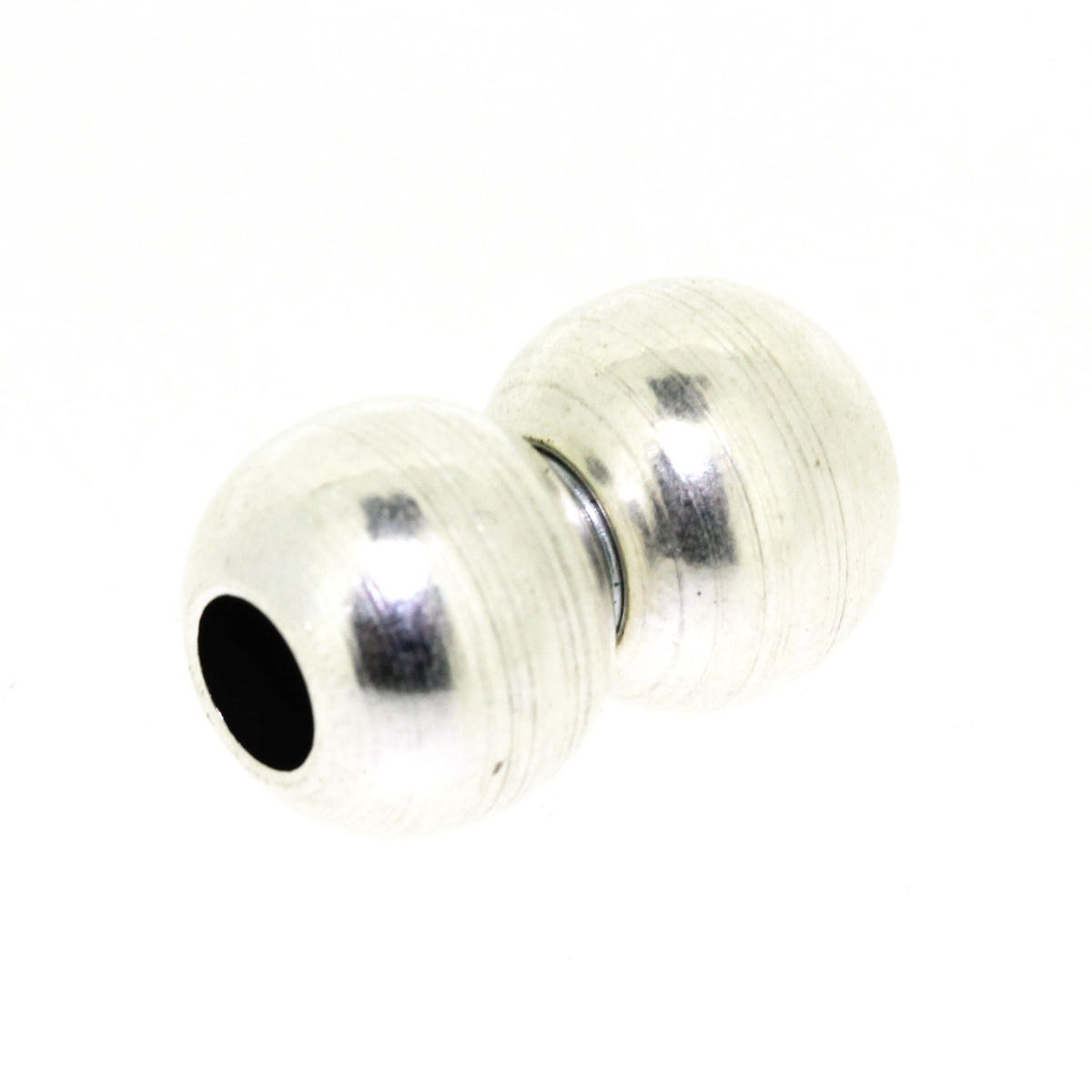 Silver Round Magnetic Ball Clasp 2
