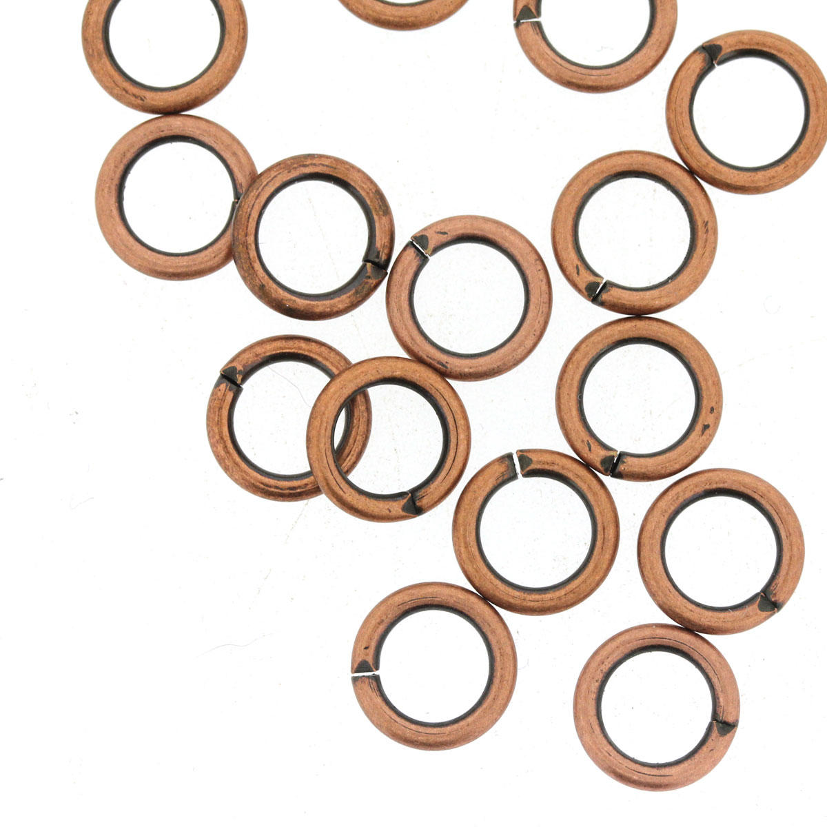 Antique Copper 9mm Thick Jump Ring