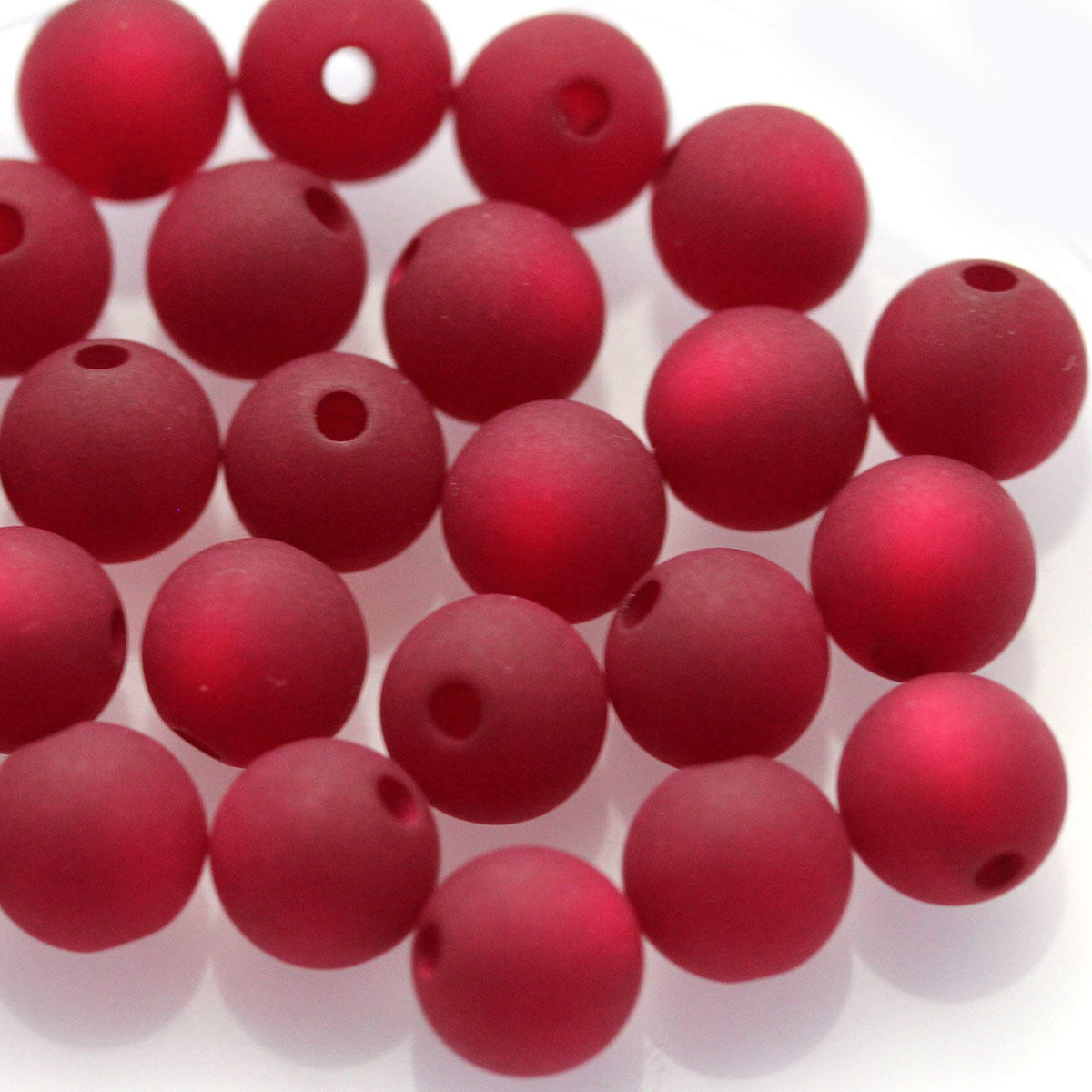 Vintage Beige Granite Lucite Acrylic Beads - 12mm Round - New Old Stock (Pack Of 12)