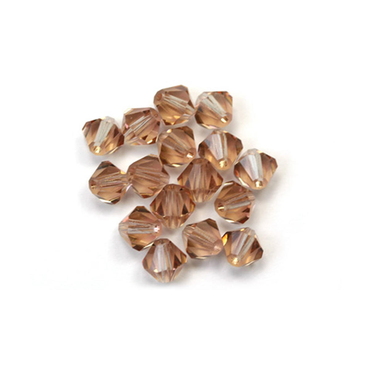 French Rose 6mm Crystal Bicone Bead