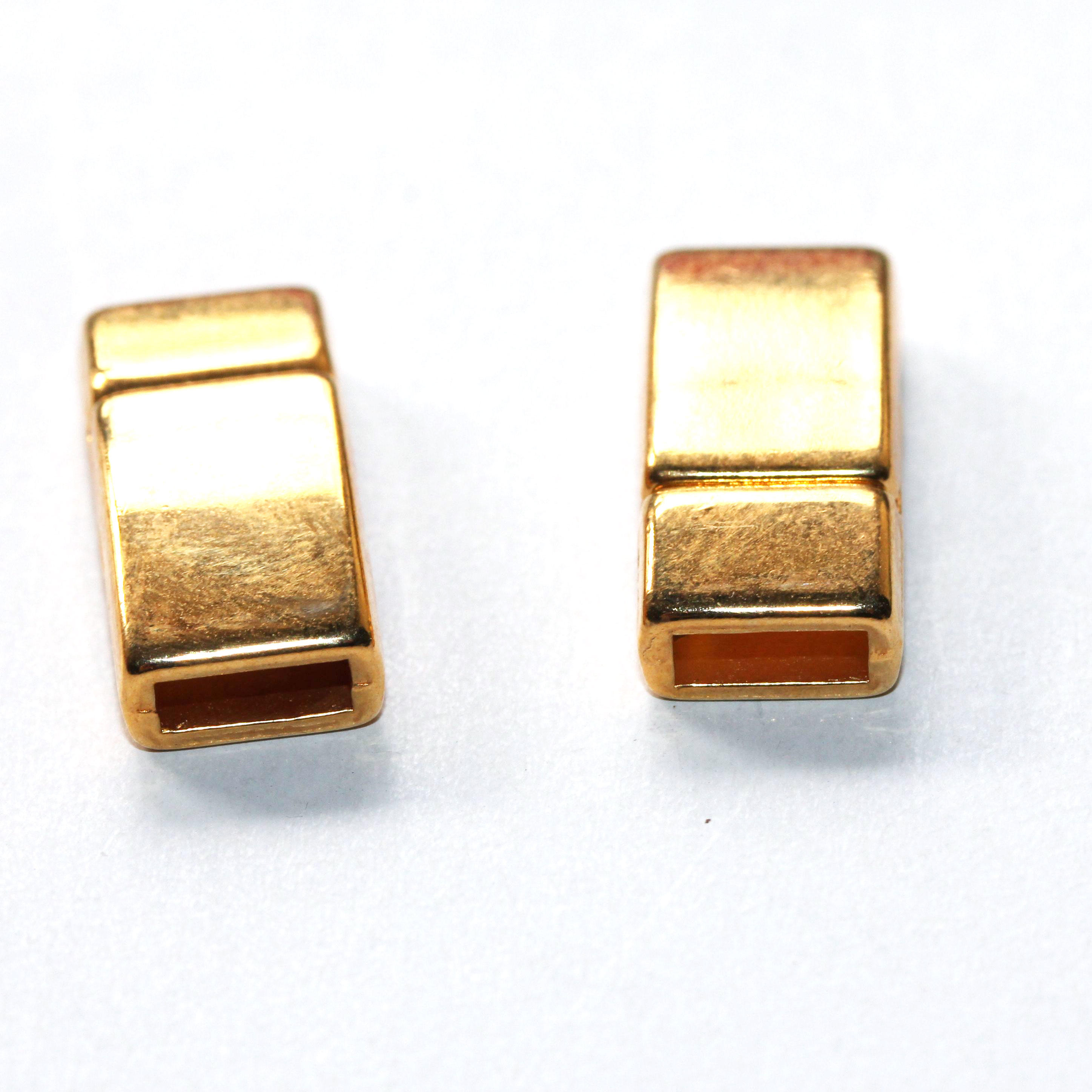 Gold Magnetic Clasp Fits 6/2mm leather and cords
