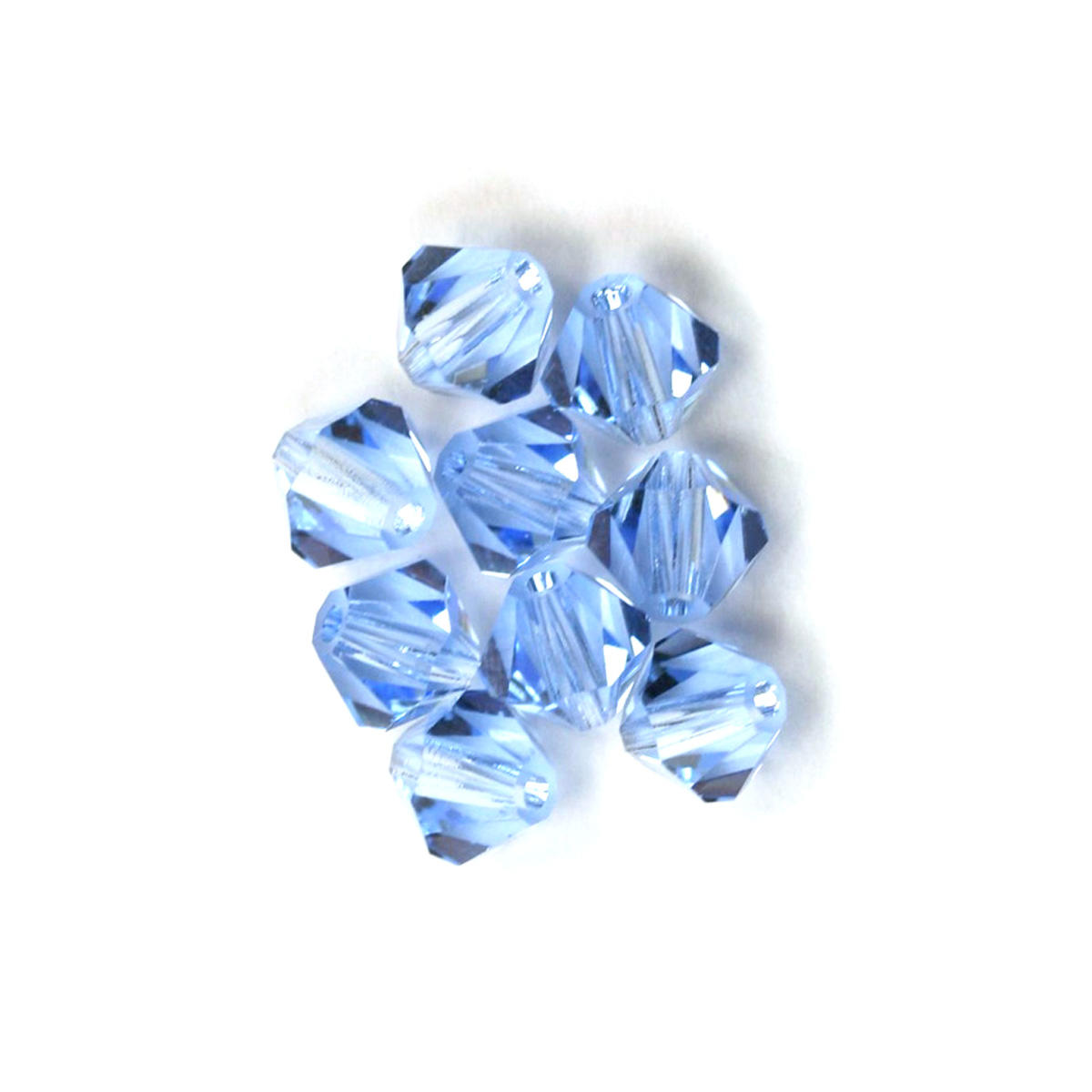Light Sapphire Crystal Bicone Bead