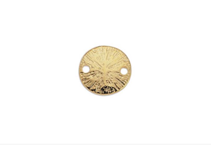 Gold domed sun ray disc