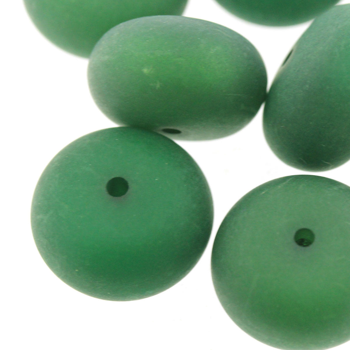Emerald Green Polaris Cushion Bead