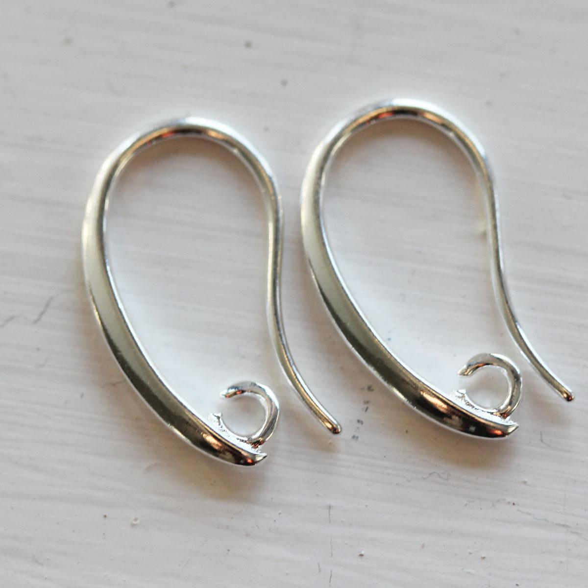 9ct Yellow Gold Lever Back Earring Hooks – Safety Wire, Continental, 1 Pair