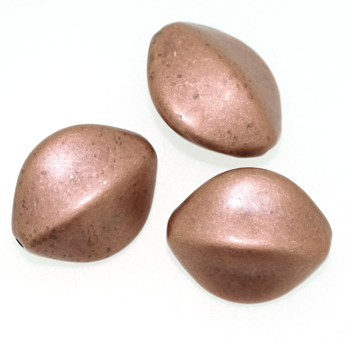 Copper Oval Acrylic Bead