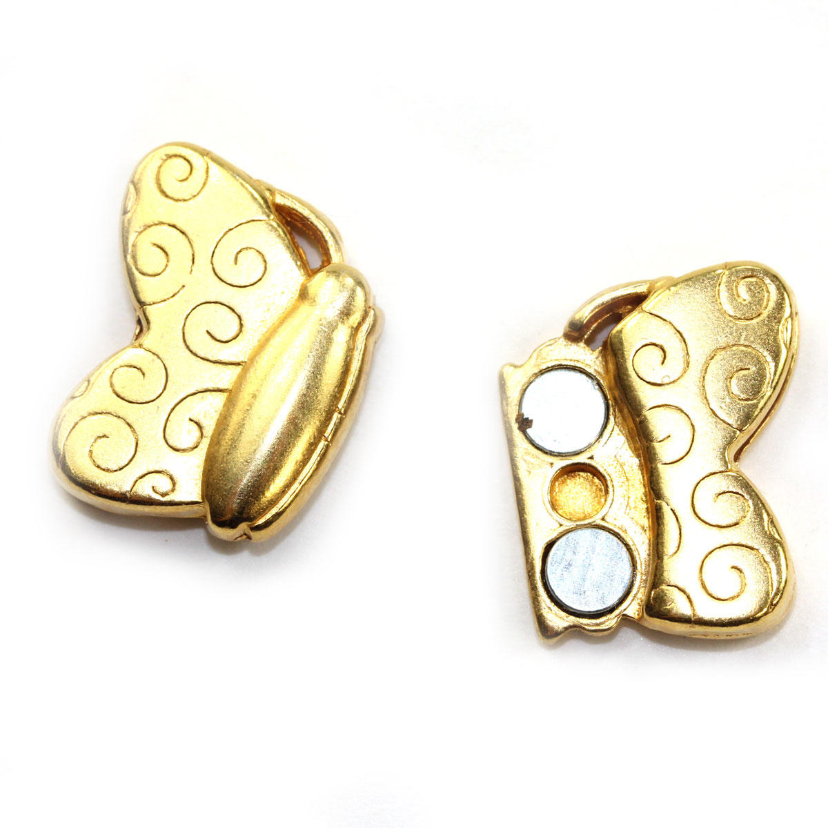 Gold Magnetic Butterfly Clasp 3
