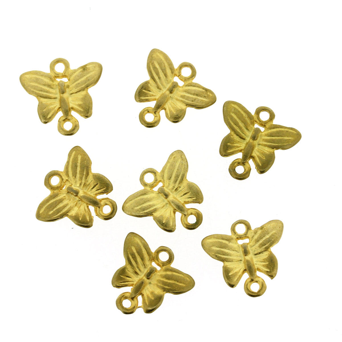 Gold Butterfly Connector Charm