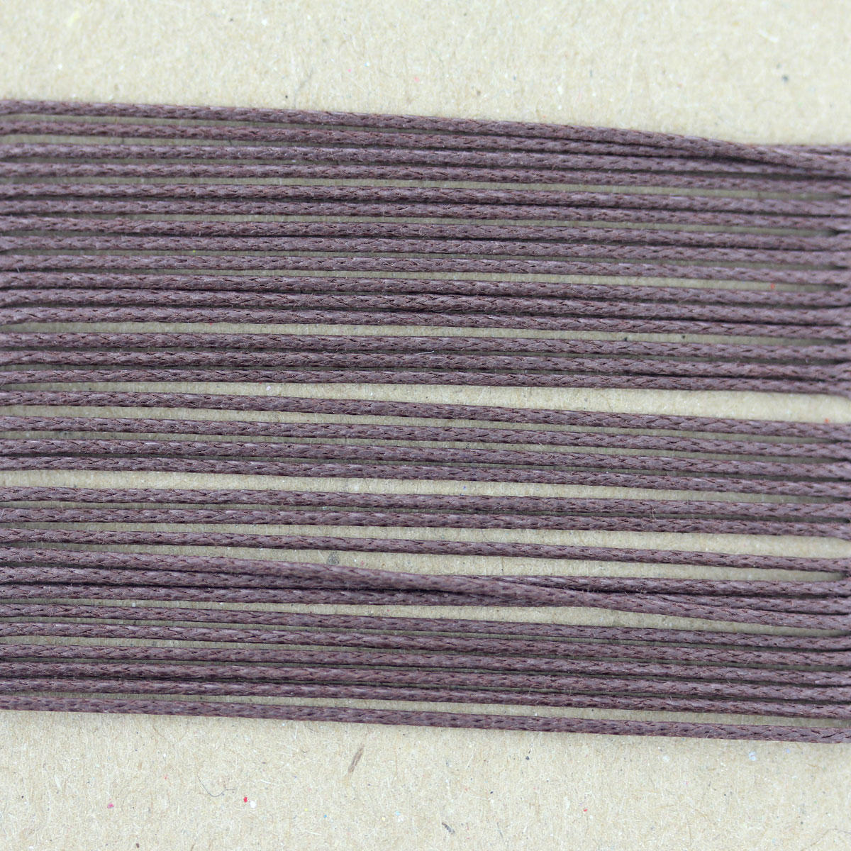Brown Thin Cotton Bead Cord 0.7mm