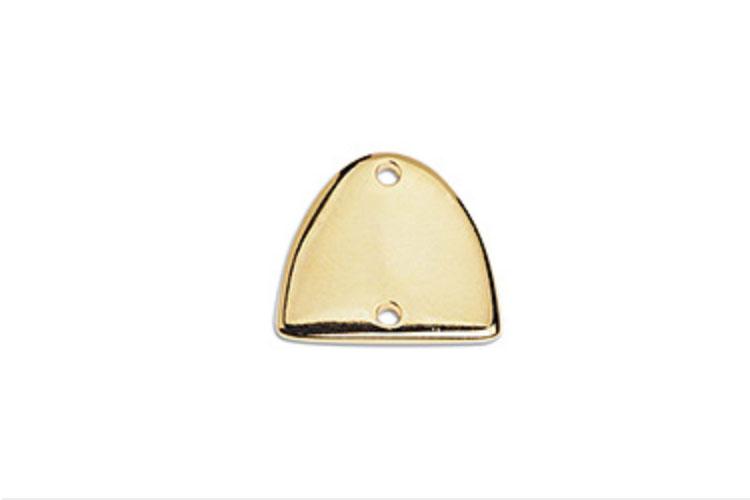 Gold Domed Earring Component