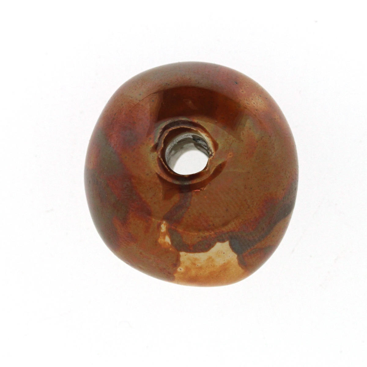 Coppernut Large Ceramic Bead