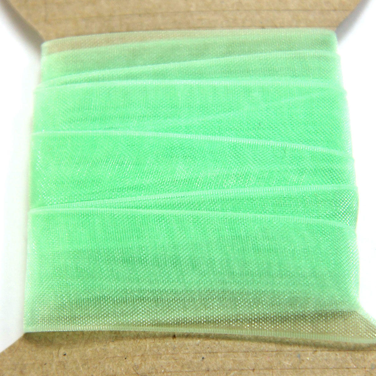 Pastel Green Organza Ribbon Bobbin