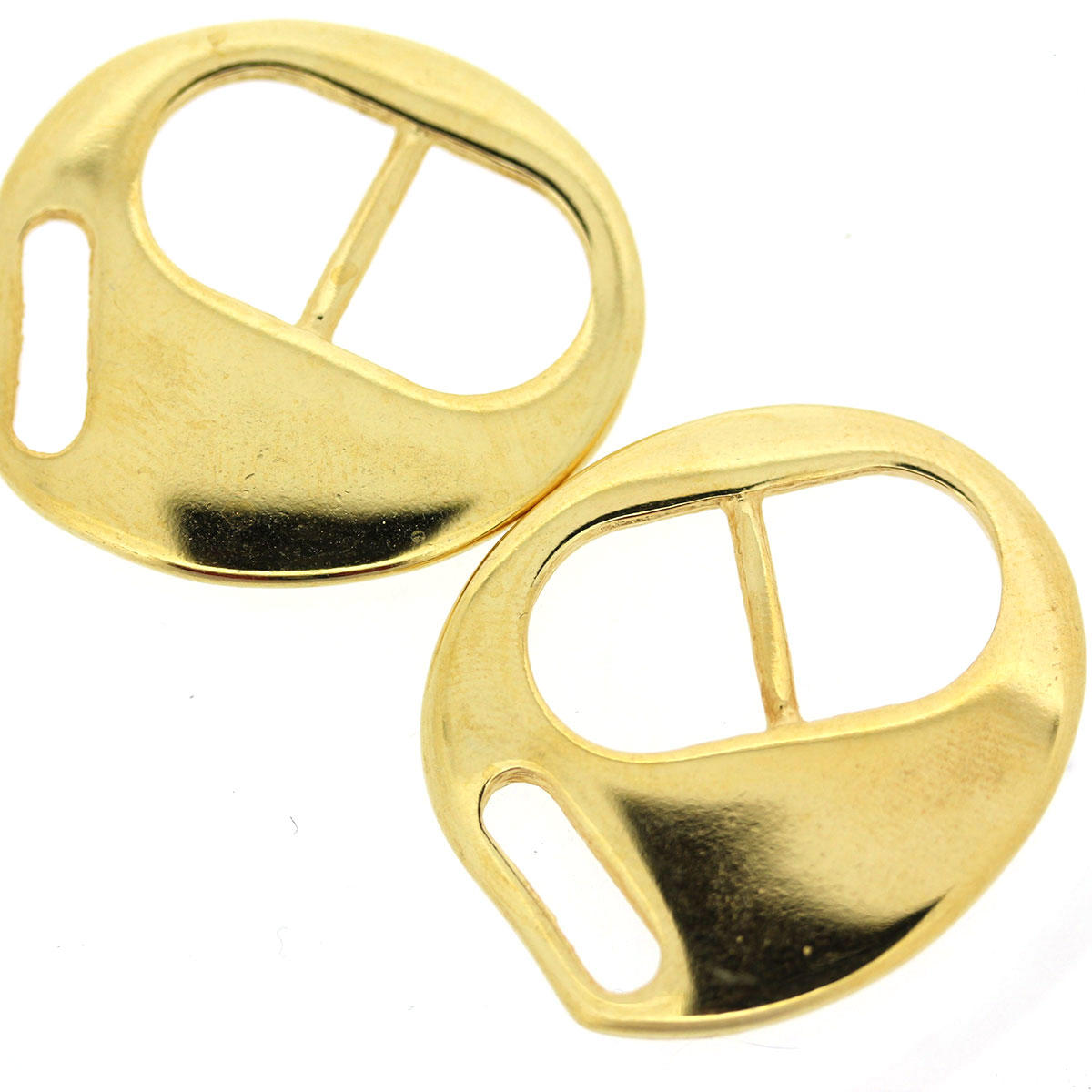 Gold One Piece Tri Buckle Clasp