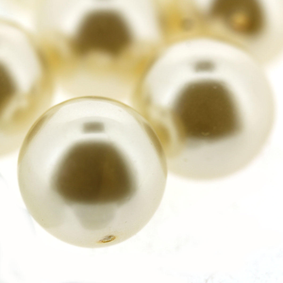 Ivory Czech Glass 12mm Pearl Bead