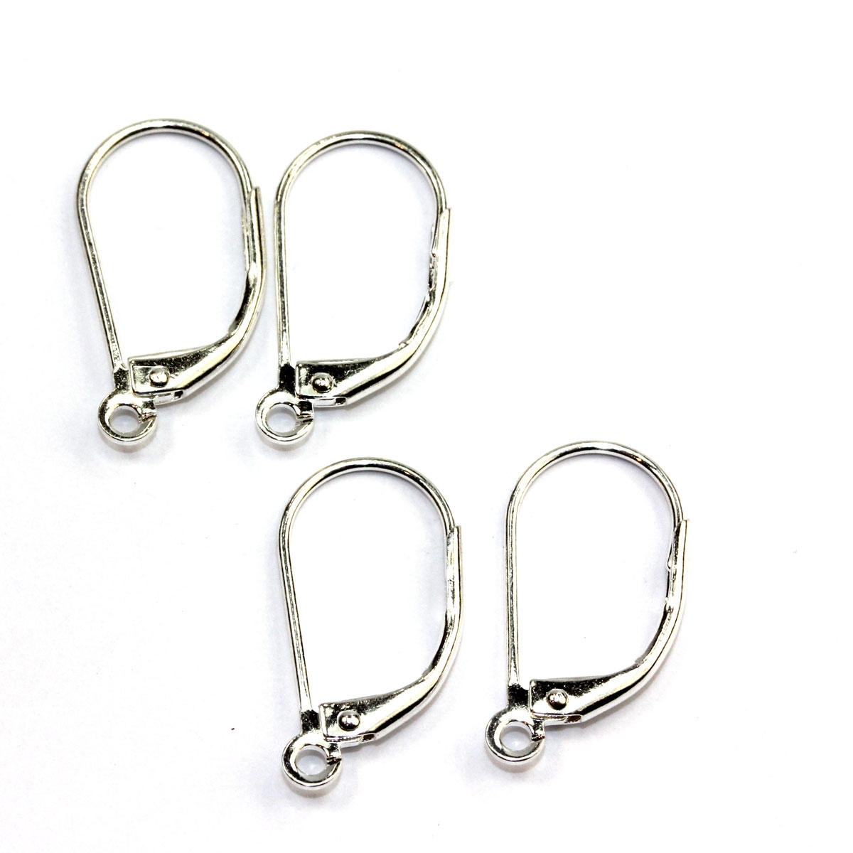 Silver Large Eurowire Earring Fitting