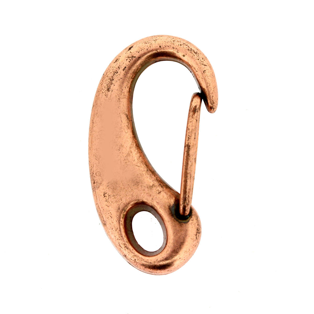 Antique Copper Refined Key Ring Clasp