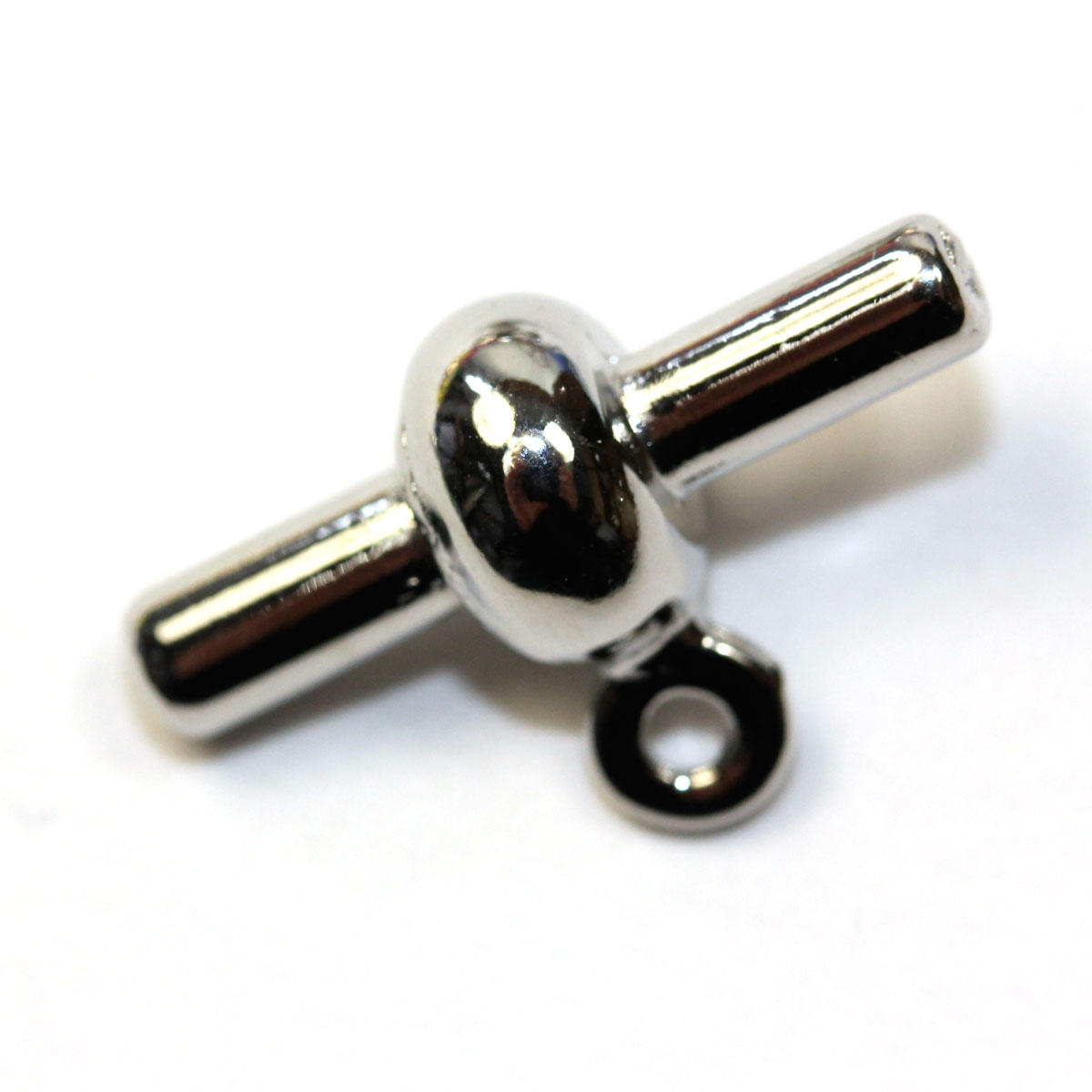 Silver Cross Bar Connector With Loop for pvc 5mm
